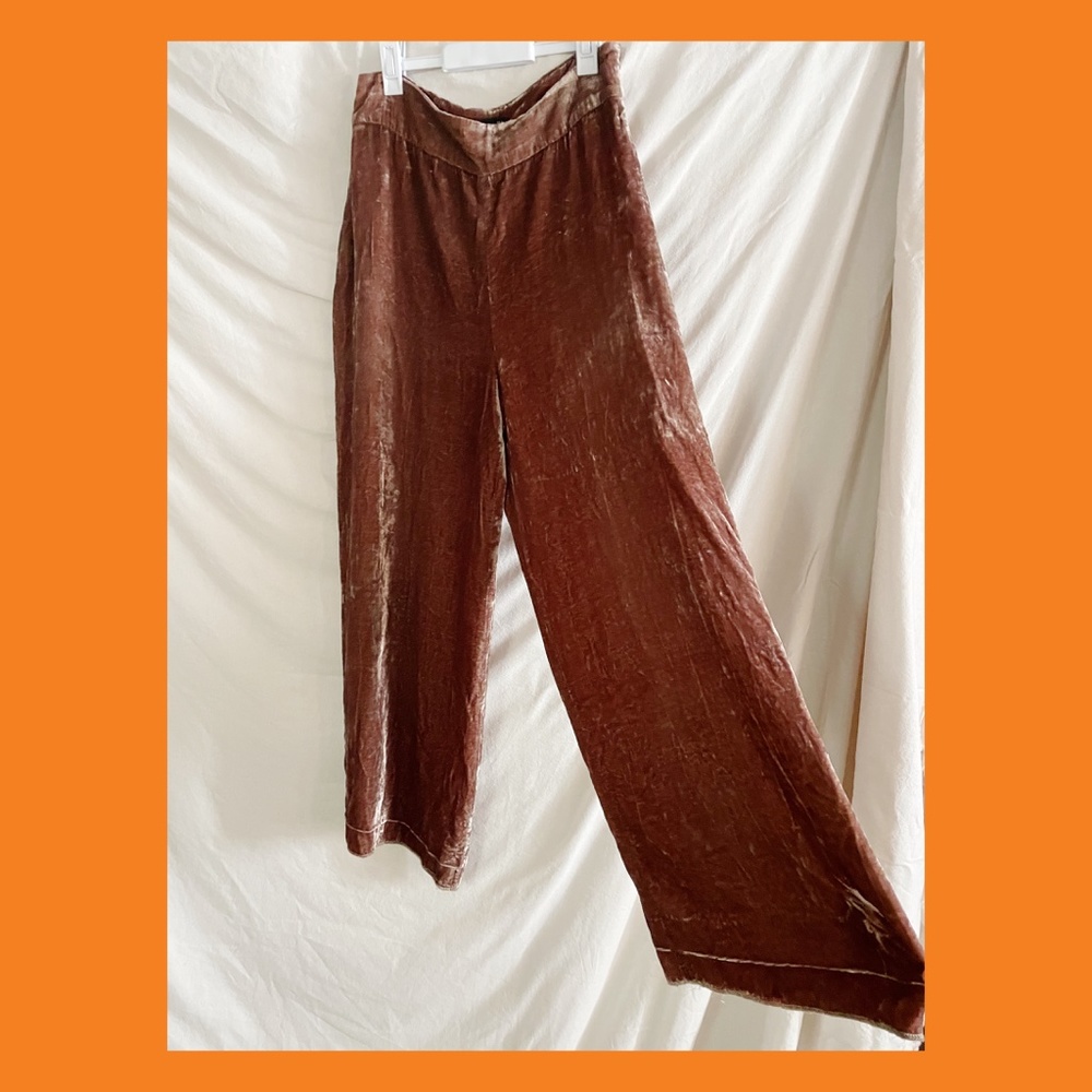 ZARA velvet trousers